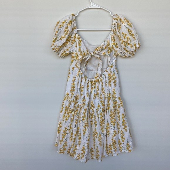 Jessica Simpson Floral Eyelet Mini Dress - Picture 4 of 13